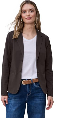 Street One Basic Blazer aus Jersey Espresso Brown 42