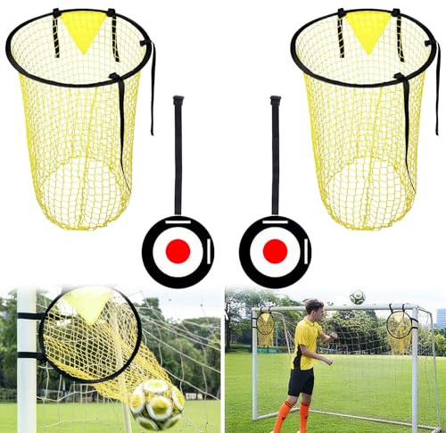 4pcs Top Bins Football Targets,Football Target Net And Football Goal Target,Football Goal Target For Football Training Accuracy & Skill Improvement And Practice Footwork,Easy To Attach And Detach