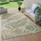 Paco Home In- & Outdoor Teppich Flachgewebe Modern Jungle Palmen Design In Pastell Grün, Grösse:120x160 cm