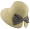 Muryobao Chapeau de paille pour femme à large bord pliable et enroulable Protection UV UPF 50+, beige, Taille unique