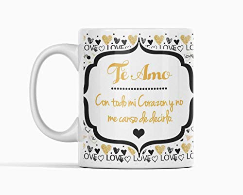 Desconocido Taza de cafe Te amo. Taza de cafe para pareja de enamorados