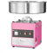 HENDI Zuckerwattemaschine, mit Zuckerspender, Schublade, herausnehmbare Schale, Überhitzungssicherung, Cotton Candy Machine, Zuckerwatte Maschine, 230V/1300W, 520x520x(H)503mm, Edelstahl, Rosa