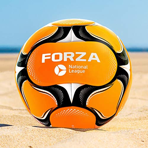 FORZA Strand Fußbälle | Beach Soccer Fußball – Größe 3, Größe 4, Größe 5 | Profi Beach Soccer | Pro Standardspielball & Trainingsfußball | 14 Platten Design (Größe 5)