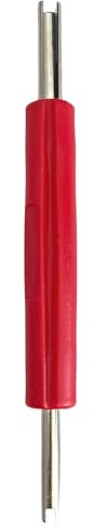 AUTOZOCO Herramientas de Extraccion para obus de Valvula del Neumatico Rojo - Reparación de Obus de Válvula - Desmontador obus de neumaticos - Compatible con Presta y Schrader