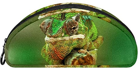 Stiftebox Chamäleon Reptil Eidechse Grün Make-Up-Kosmetiktasche Reise-Organizer Für Zubehör
