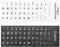 Create idea 2 Stück Englische Tastatur Aufkleber Selbstklebend PVC Nicht-Transparent Ersatz Tastaturaufkleber 13x11mm für Laptop Desktop Computer PC