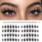 LANKIZ Manga Lashes Einzelne Wimpern 96 Pcs DIY Wimpern Extensions Fake Lashes mit unteren Wimpern, Manga Wimpern Cluster 56 Pcs Cluster Wimpern mit 40 Pcs unteren Wimpern, Classic Manga