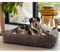 Designed by Lotte Ribbed, Hundebett, Braun, 80x70x22 cm