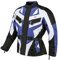 Bangla Herren Motorradjacke Motorrad Jacke Tourenjacke mit Protektoren in Rücken, Ellbogen und Schulter und herausnehmbarem Innenfutter in blau weiss M