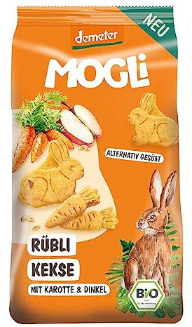 Mogli Demeter Rübli Kekse Karotte & Apfel, 125 g