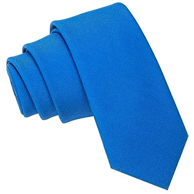 JEMYGINS Herren Schmal Geschnittenes Baumwollmischgewebe mit 6cm Breite in verschiedenen Farben Erhältlich,Baumwolle, Blau