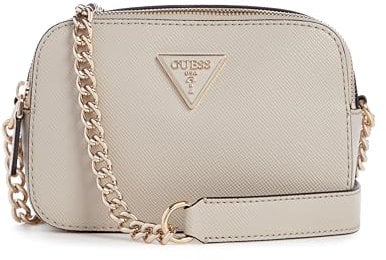 GUESS Damen Noelle Camera, Crossbody-Kamera, Taupe