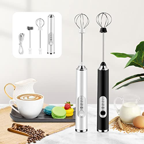 BESTonZON Mixer Elettrico Mini Frusta Elettrica Montalatte Produttore Di Schiuma Di Latte Pasta Frolla Mescolatore Automatico Miscelatore Di Uova Di Schiuma Bianca Plastica Riutilizzabile