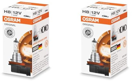 Osram ORIGINAL H8, 64212, 12V, 1er Faltschachtel (Packung mit 2)