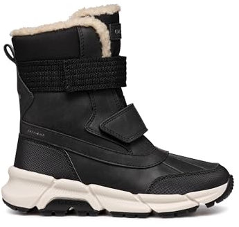 Geox J FLEXYPER Plus Boy, Scarpone da Neve, Black, 39 EU