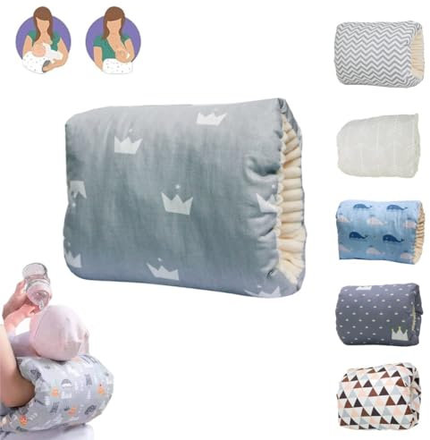 EHOTER Cozy Cradle Pillow Cozy Cradle Arm Pillow for Baby Nursing Head Support Pillow Anti-Spitting Breastfeeding and Bottle Feeding Nursing Arm Pillow Gift for Novice Mothers (B)