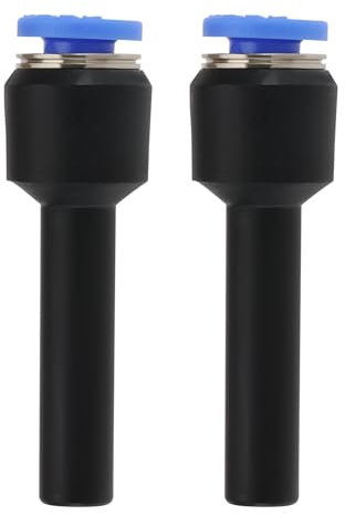 eMagTech 2Pcs Réducteur Pneumatique à Ajustement Poussoir Connecteur Droit Raccord Réducteur pour Tuyau de 4mm de Diamètre Extérieur à 6mm D'alésage