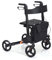 RELAX4LIFE Rollator Faltbar und Leicht mit Sitz, Rollatoren für Senioren, mit 20 cm Große Reifen, Griff Höhenverstellbar, mit Rückenlehne & Tasche & Schirmhalter, Gehwagen Laufhilfe Gehhilfe Aluminium