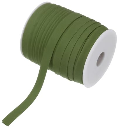 M METERXITY Doppelt gefalteter Schrägband 1/2 Zoll 55 Yards Baumwoll-Schrägband Großpackung Doppelt gefalteter Schrägband zum Nähen/Säumen/Schrägband/Quilten/DIY Handwerk [Dunkelgrün]
