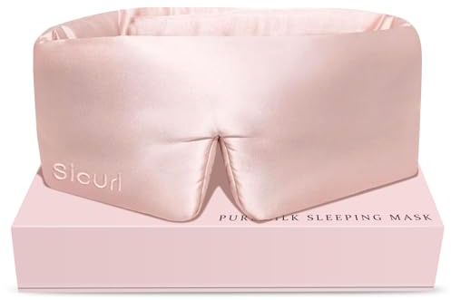 Schlafmaske aus 100 % Maulbeerseide, Schlafmaske, Wimpernverlängerung, Augenmaske mit verstellbarem Band, Verdunkelungs-Schlafmaske für Reisen, Ruhe und Büro, große Größe, Wimpernschutz, dekoratives