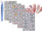 5 Sheets Flower Nail Art Stickers 5D Embossed Self-Adhesive Spring Summer Floral Nail Stickers Decals with Tweezer (5 Sheets)