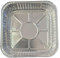 G4GADGET 10 Pack Aluminium Foil Baking Trays - 20x20cm Square Disposable Tin Foil Pans - Ideal for Roasting, Grilling & Batch Cooking
