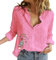 Blusa Blu Day Prime Maglietta Maniche Lunghe Donna Completi Eleganti Donna Camicetta Donna in Chiffon Cardigan Donna Cotone Camice Maniche Lunghe Donna Top Taglie Forti Special Deals