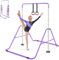 Triclicks Barra de gimnasia para niños, barra plegable de entrenamiento junior con altura ajustable, barra horizontal expandible para el hogar, equipo de barras de gimnasia para niños, niñas, niños