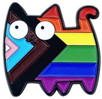 RAMGLYO Pride Pin Regenbogen Ansteckern Gay Pride Inspirierenden Zitaten Regenbogen Herz Anstecker (Rainbow) (B)