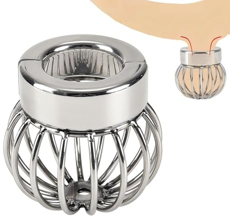 Hodenring Sex Spielzeug für die Männer Penisring aus Metall zum Aufbau von Hodengewicht Abnehmbarer Cockring für Verlängerte Erektion Hoden Ball Stretcher mit Etwas Gewicht Ballstretcher