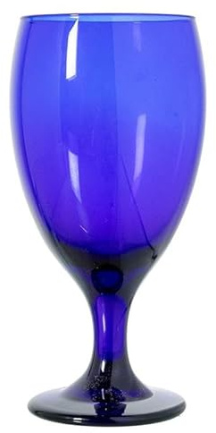 Set de 12 Copas Libbey de Cristal en Azul Cobalto XX cm