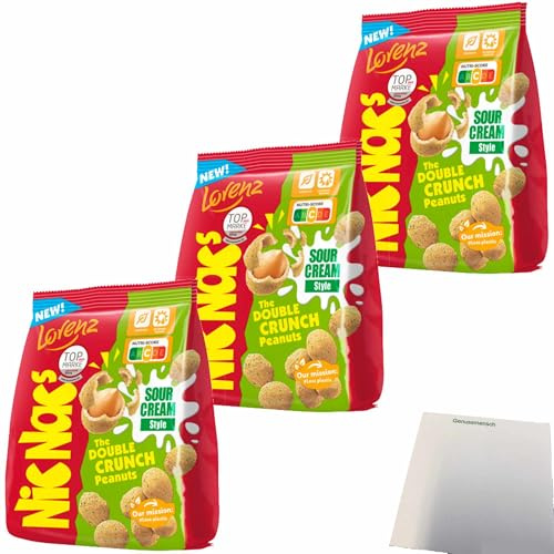 usy Bundle für Nic Nac's Sour Cream Style 3er Pack (3x110g Packung) + usy Block