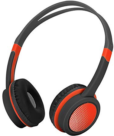 Kinderkopfhörer, 85 dB Lautstärkebegrenzung Gehörschutz versellbar On-Ear Kopfhörer mit Kabel für für Computer, Tablets, Smartphones(Schwarz und Rot)