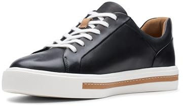 Clarks Un Maui Lace, Scarpe da Ginnastica Donna, Black Leather, 35.5 EU