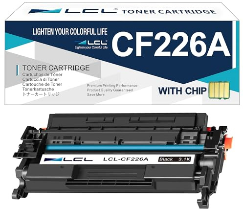 LCL Toner Cartridge 26A CF226A (1 Black) Replacement for HP | LaserJet Pro M402n M402d M402dn M402dne M402dw MFPM426dw M426fdn M426fdw