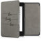 kwmobile Hülle kompatibel mit Amazon Kindle Paperwhite (10. Gen - 2018) Hülle - Kunstleder Cover - Live Laugh Love Grau