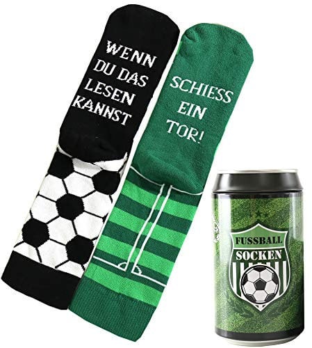 Lucadeau Geschenke für Männer, Abschiedsgeschenk Lehrer und Fussballfans - Lehrer Geschenk Abschied mit Spruch WENN DU DAS LESEN KANNST, SCHIESS EIN TOR!