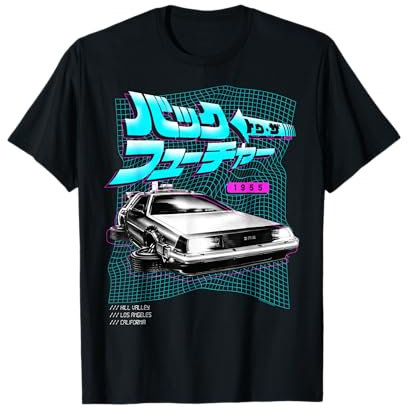Back To The Future 35th Anniversary DeLorean Kanji Wave T-Shirt