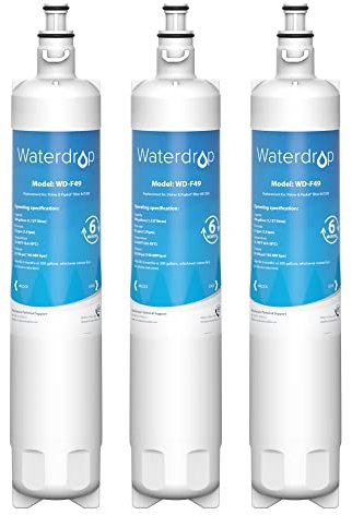 Waterdrop 847200 Fridge Water Filter, Compatible with Fisher & Paykel 847200, RS9120W Activesmart Integrated and More - for Product Codes Starting with 25xxx (3)