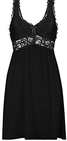 HUNKEMÖLLER Slipdress Nora Lace - Black - L