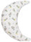 pic Bear Stillmond & Schmusekissen Happy 120 cm | anschmiegsames Stillkissen & Bauchstützkissen | Kuschel- & Lesekissen | geräuscharme EPS-Microperlen Füllung | TÜV Zertifiziert (Ed Sterne weiß)