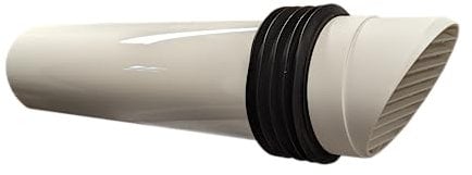 SwiftAir 100mm High Rise Duct Round Cowled Through Wall Duct Vent Kit White Brown Cotswold Black Terracotta Brick (White)