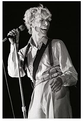 FISH DRAGATE David Bowie 45 Leinwand-Poster, Wandkunst, Dekoration, Bild, Gemälde für Wohnzimmer, Schlafzimmer, Dekoration, Rahmen-Stil, 30 x 45 cm