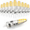 DiCUNO G4 LED Neutralweiß, 2W LED Leuchtmittel ersetzt 20W Halogen, G4 Birne 4000K, 200lm, 360°, Kein Flackern, nicht dimmbar, Stiftsockellampe 12V AC/DC, Unterbauleuchten, Dunstabzug, 10er Pack