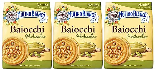 MULINO BIANCO Baiocchi - galletas rellenas de pistacho 240g (Pistacho, x3)
