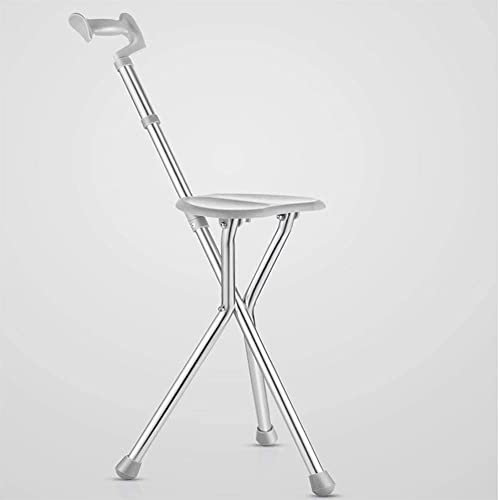 Verstellbare Krücken, klappbarer Sitzstock, Aluminium-Schalterstangen, dreibeiniger Sitzstock, Messing Present