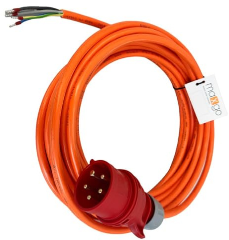 Anschlussleitung Anschlusskabel Geräteanschlusskabel Kabelstecker Stromkabel mit Schuko oder CEE-Stecker PUR H07BQ-F 2X1,0mm² - 5X2,5mm² Außen 16A IP44 orange 3-20m, TYP:H07BQ 5x1.5mm² - 16A 7.5m