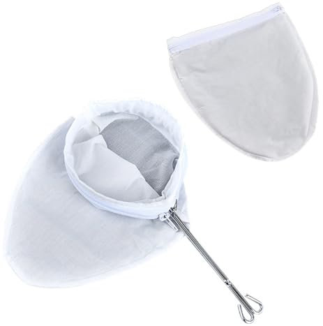 SSRDFU 2 PCS Sacchetto per Latte di Noci con Supporto, Sacchetto Filtro in Cotone, Fornito con 2 Sacchetti Filtro in Nylon ad Alta densità, riutilizzabili, per filtrare Il Latte di Noci Vegano