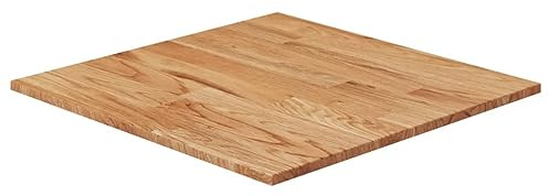 ZEYUAN Tablero de Mesa Cuadrado Madera Roble marrón Claro 60x60x1,5 cm, Encimera Cocina, Tableros De Madera, Table Salon, Encimera De Madera - 343002
