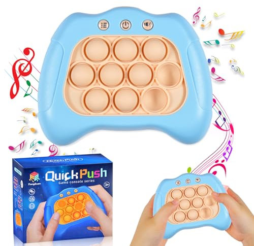 Funmo Pop Fidget it Spielzeug, Push Bubble Spiel, Bubble Sensory Squeeze Toys, Push and Pop Bubble Sensory Fidget Toy, Pop Spielmaschine für Kinder Stressabbau Spielzeug Geschenke (blau)